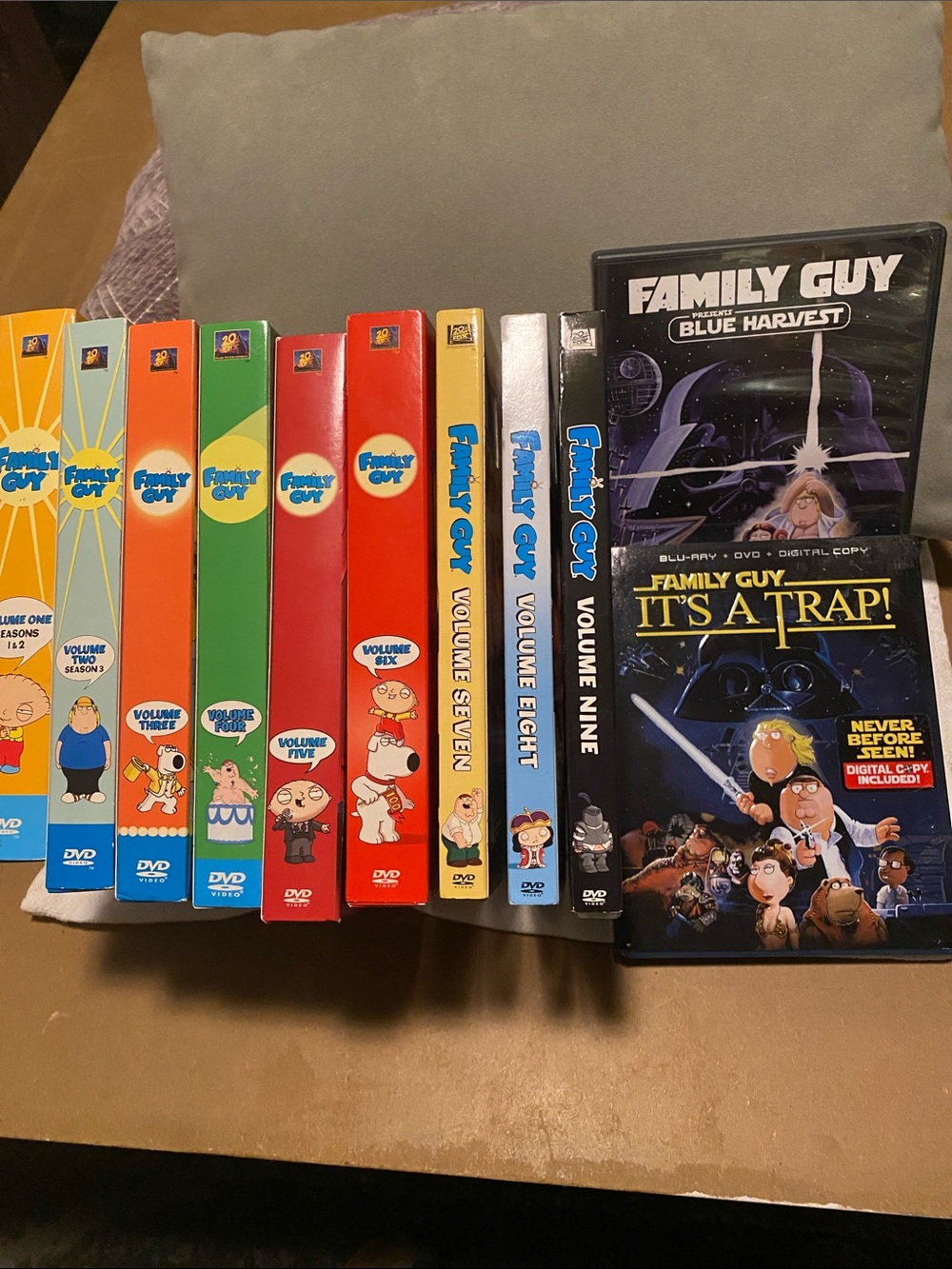 Family GuyDVDCollection
Seasons 1-9
BLUE HARVEST-DVD
IT’S A TRAP- Blu-Ray + DVD